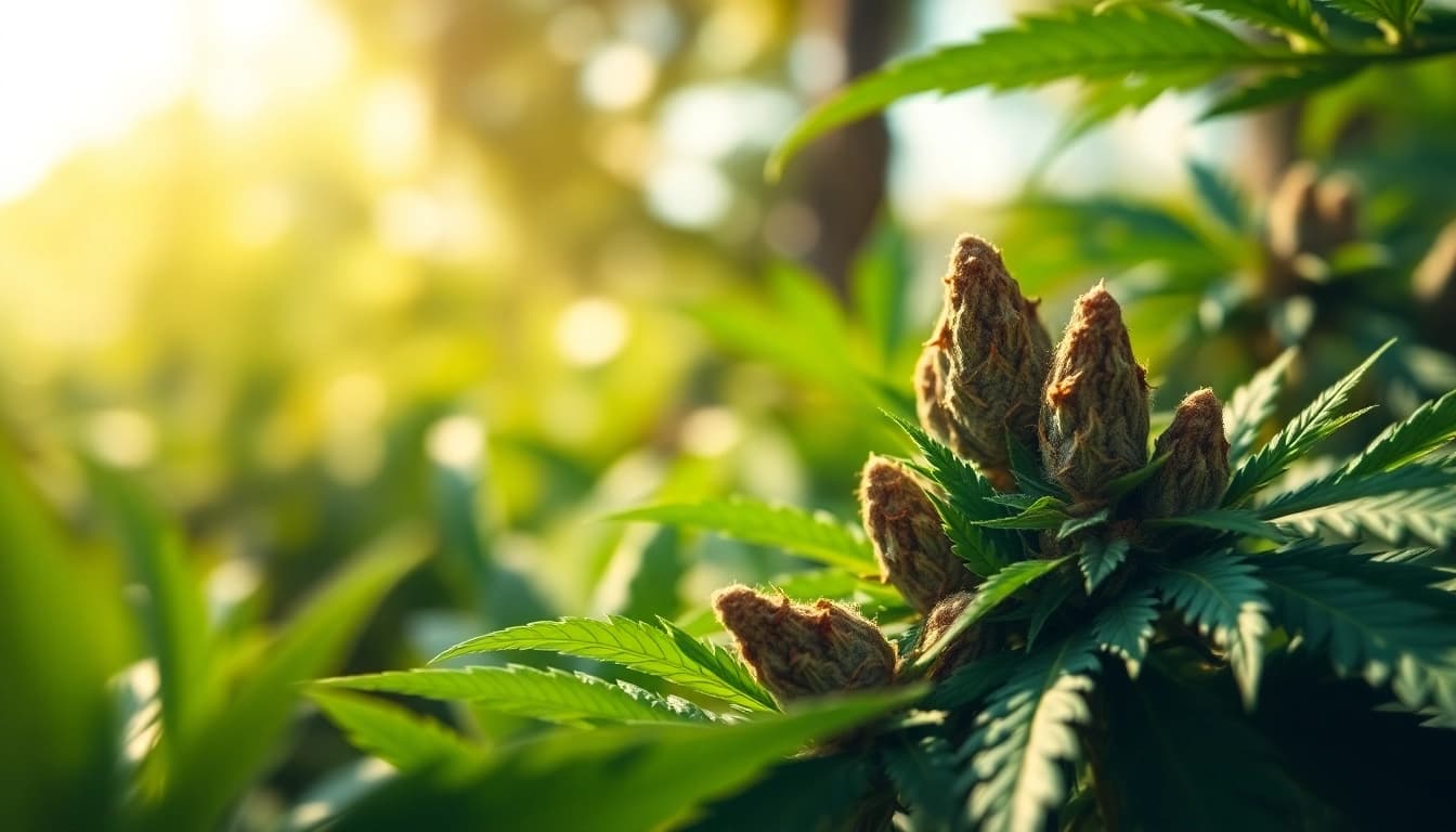 Exquisite display of Mental Wellness CBD buds in a tranquil setting, highlighting their calming essence.