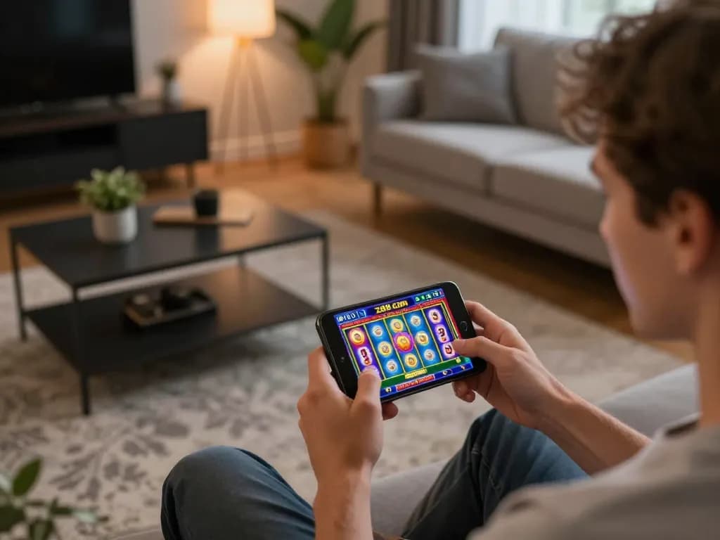 Engaging with zx88com's mobile casino, showcasing vibrant slot games and dynamic gameplay.