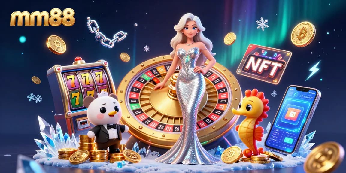 Experience winning jackpots at mm88 with vibrant casino scene featuring a glamorous mermaid.