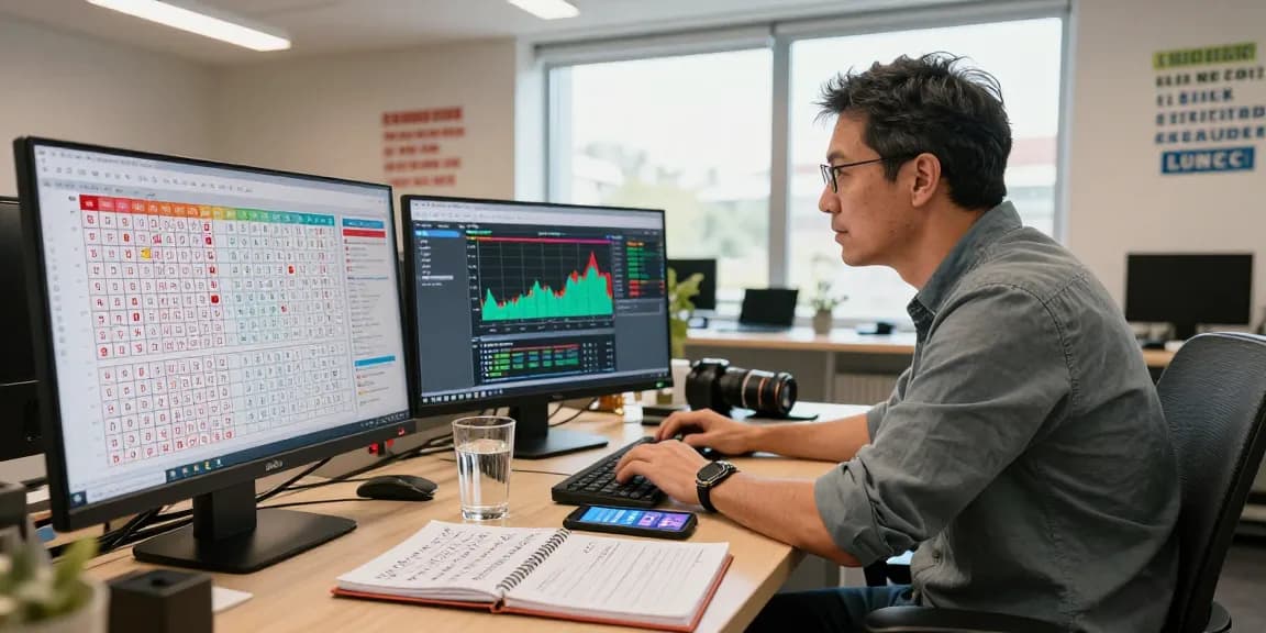 Analisis syair menang dengan data dan pola angka di ruang kerja yang cerah