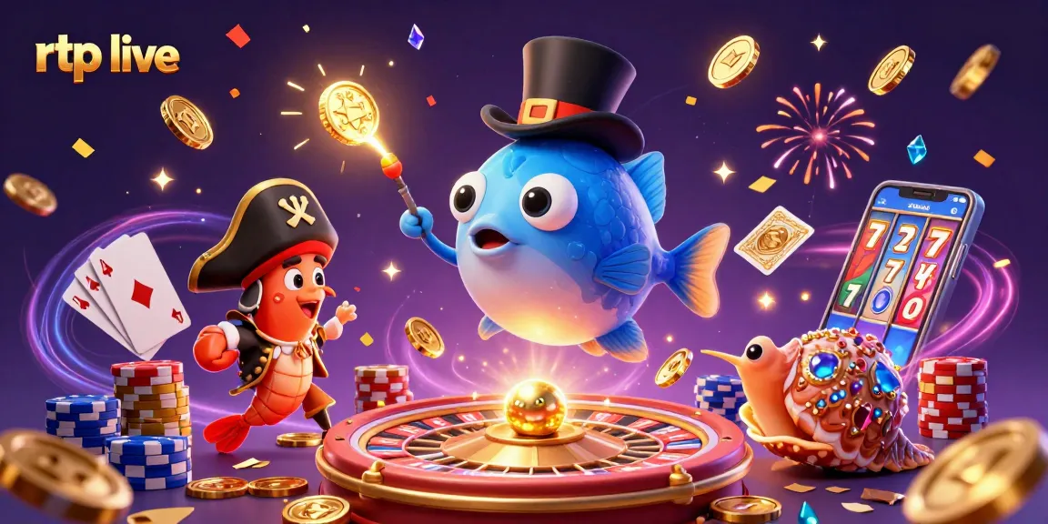 Experience thrilling gameplay with rtp live featuring energetic sea creatures amid sparkling casino elements.