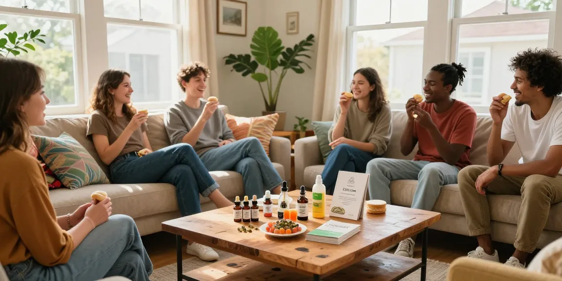 Pree rolls and premium CBD products shared in a cozy living room promoting natural wellness.