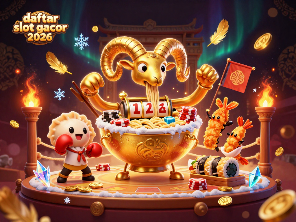 Daftar slot gacor 2026 menampilkan karakter kasino dengan elemen slot yang meriah.