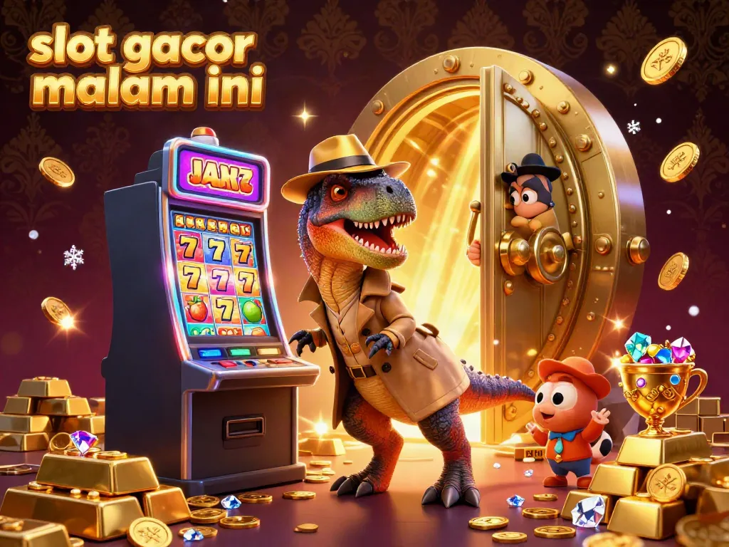 Mencoba peruntungan di mesin slot, slot gacor malam ini menampilkan karakter unik dan kemewahan permainan kasino.