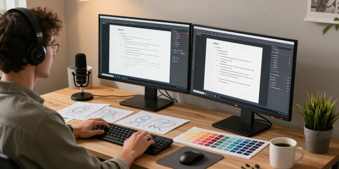 Efficient workspace using Snipaste官网 for smart screenshotting and annotation in a tech environment.