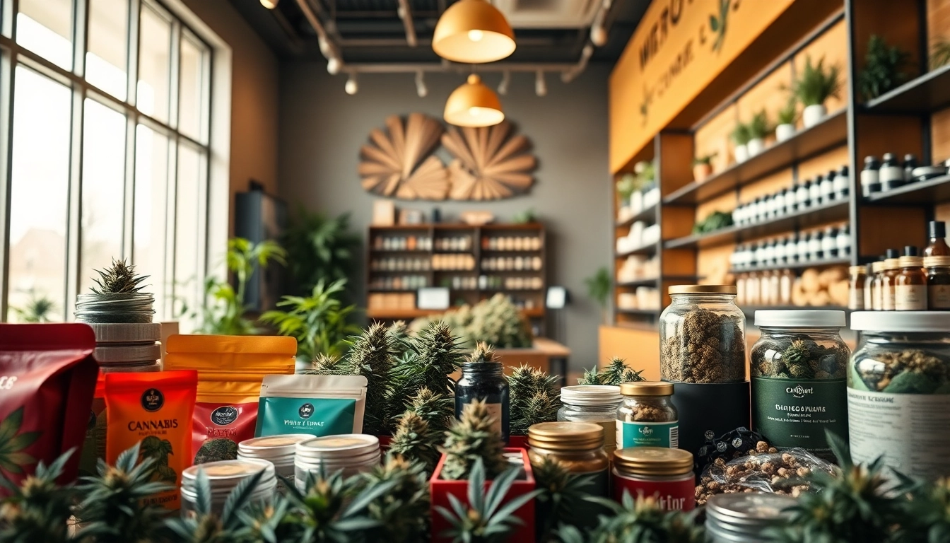 Browse a vibrant selection in a welcoming Weed Store showcasing quality products.