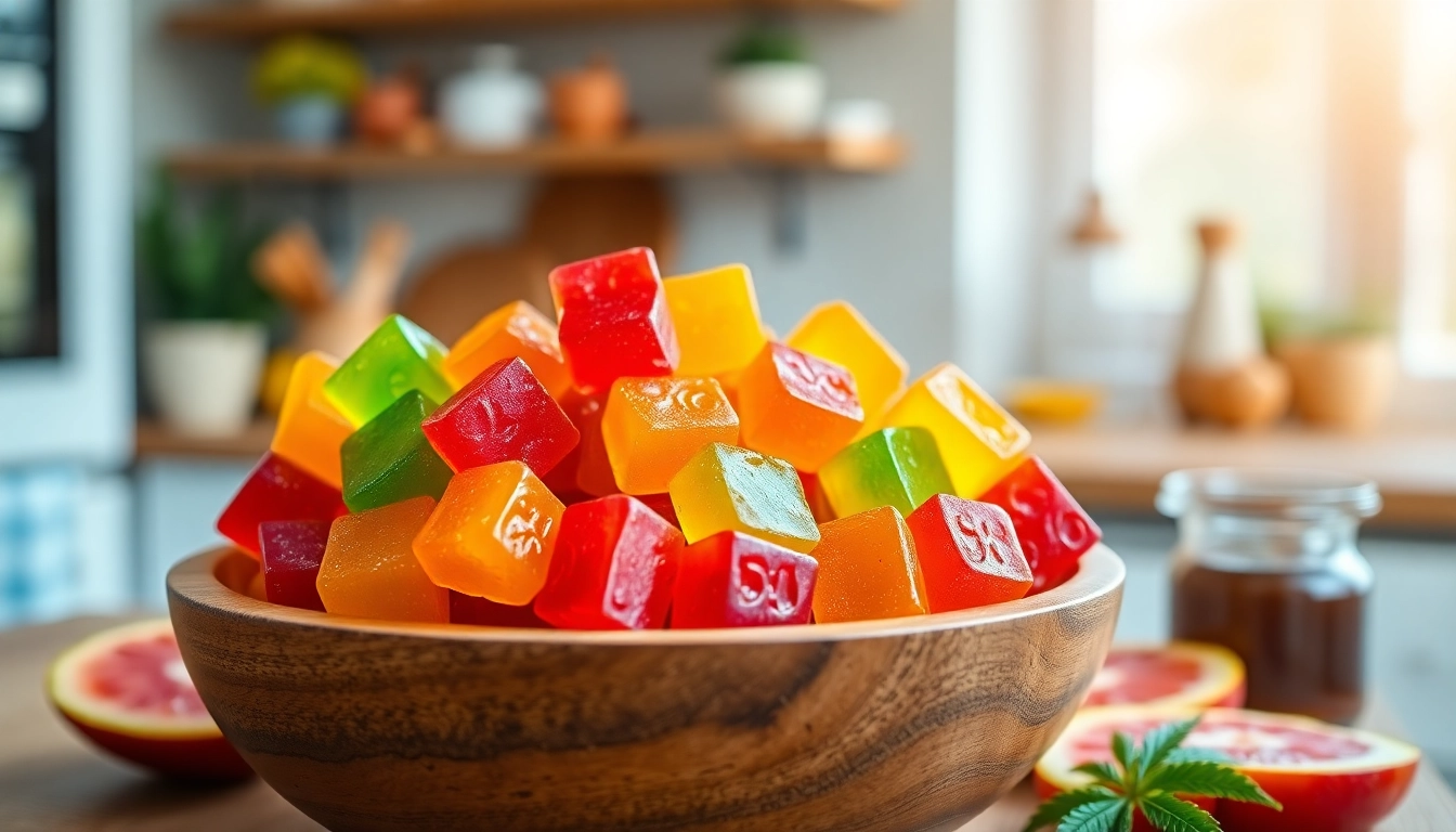 Engaging display of Weed Gummies highlighting their vibrant colors and natural ingredients.
