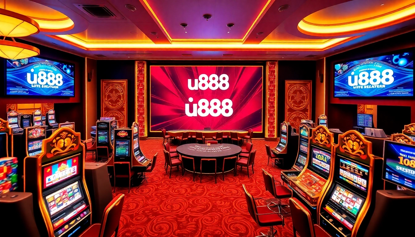 Experience the excitement of u888 with vibrant casino elements and engaging gameplay interfaces.