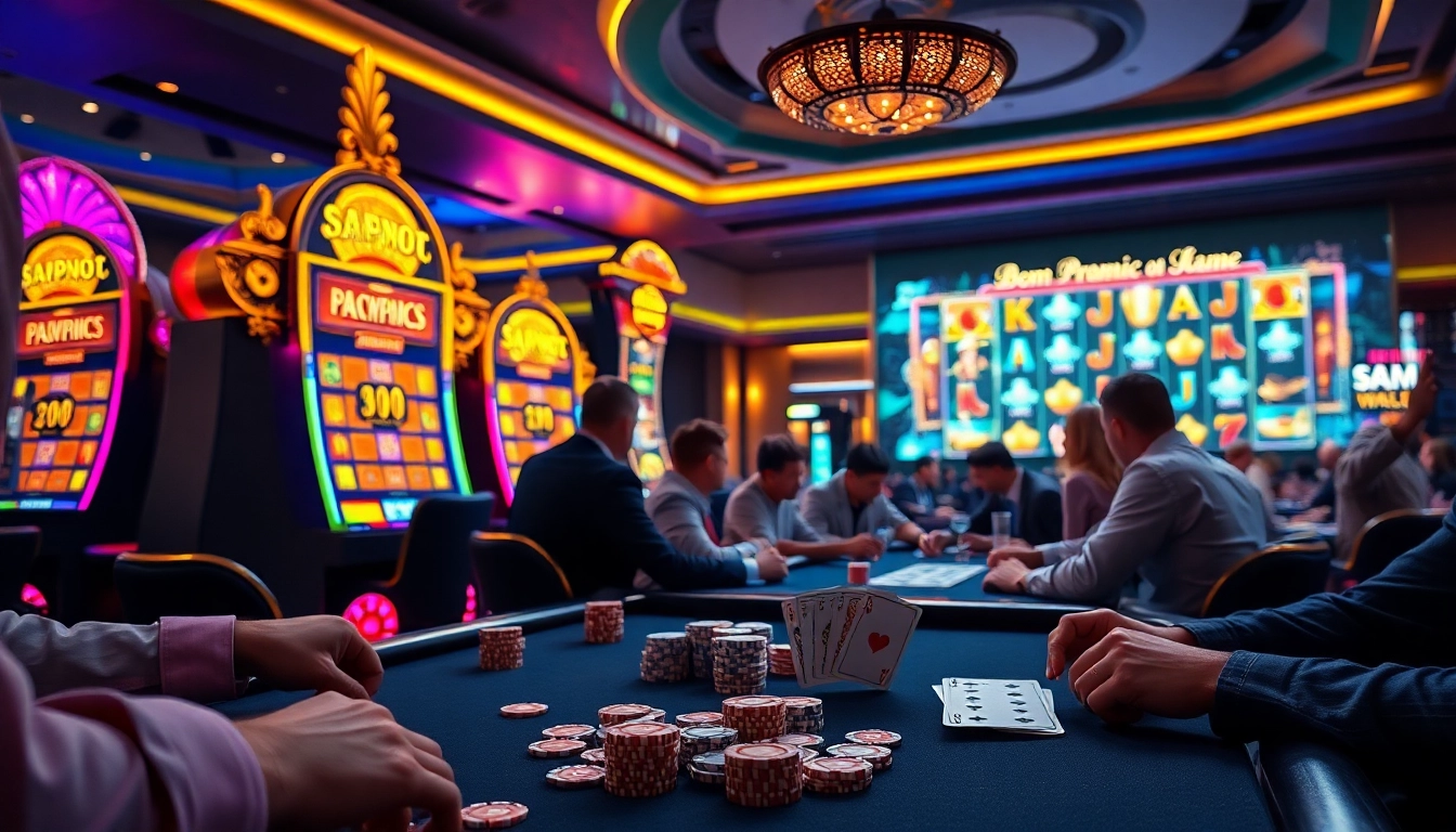 Experience the thrill of demo slot pragmatic gameplay in a luxurious casino atmosphere.