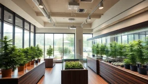 Showcasing a vibrant cannabis display for those looking to weed buy quality products.